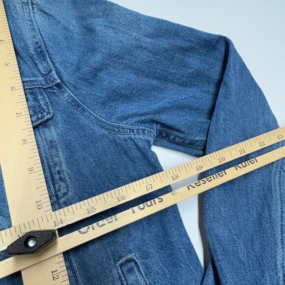 J.Crew Jacket Womens Medium Blue Brilliant Day‎ Wash Classic Denim Trucker - Picture 11 of 11